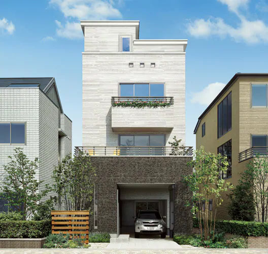 狭小住宅が得意なハウスメーカー｜ミサワホーム「URBAN MODEL 3」の外観写真